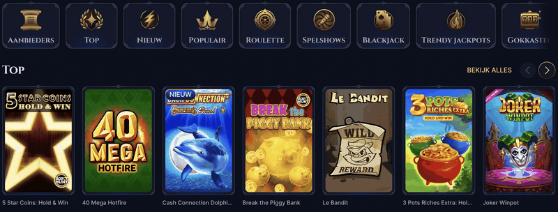 Présentation du site Cazeus Casino